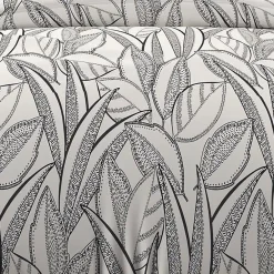 Soleil D'Ocre Parure housse de couette coton 57 fils 140x200 cm TOGO blanc, par* Parure De Lit
