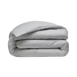 Sensei Maison Parure housse de couette 240x220 cm avec 2 taies 50x70 cm en coton Gris Perle STUDIO* Parure De Lit