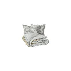 Atmosphera Créateur D'Intérieur Parure imprimée Aquar vert 240x220cm - Atmosphera* Boutis, Couvre-Lit, Édredon