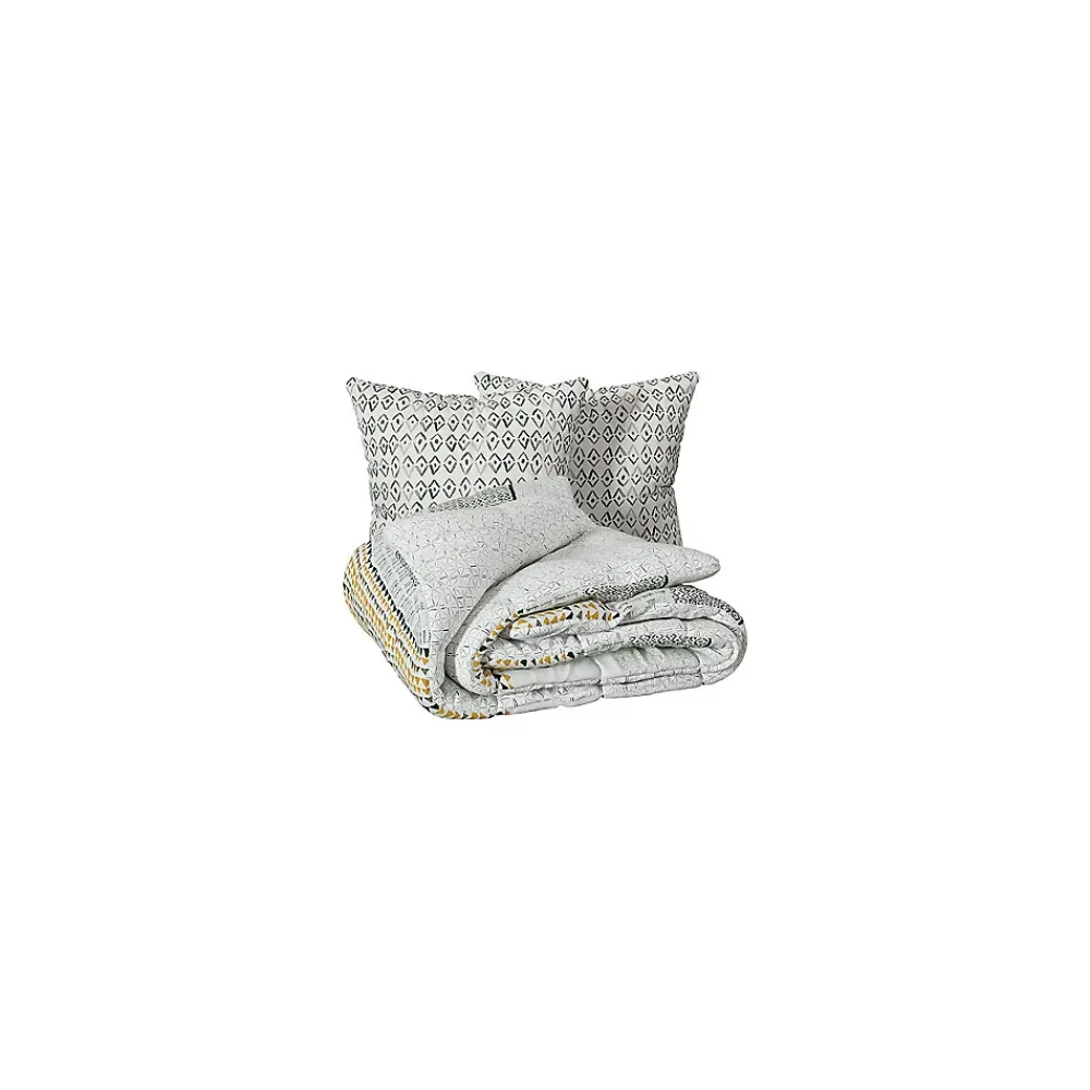 Atmosphera Créateur D'Intérieur Parure imprimée Aquar vert 240x220cm - Atmosphera* Boutis, Couvre-Lit, Édredon