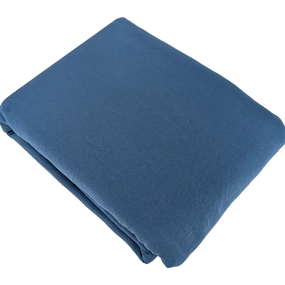 Linnea Parure 260x240 cm MILA polyester micro lavée bleu nuit 3 pièces* Parure De Lit