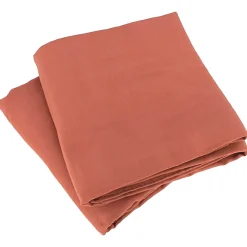 Parure 240x220 cm MILA polyester micro lavée rouge terracotta 3 pièces><noscript><img width=