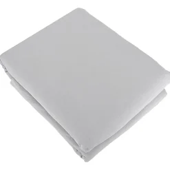Parure 260x240 cm MILA polyester micro lavée gris perle 3 pièces>Linnea
