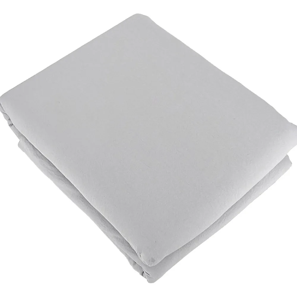 Parure 260x240 cm MILA polyester micro lavée gris perle 3 pièces>Linnea