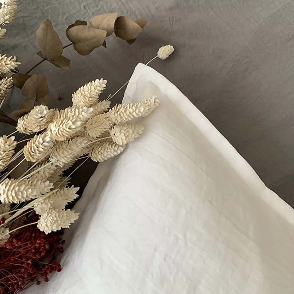 Parure 260x240 cm MILA polyester micro lavée gris perle 3 pièces>Linnea