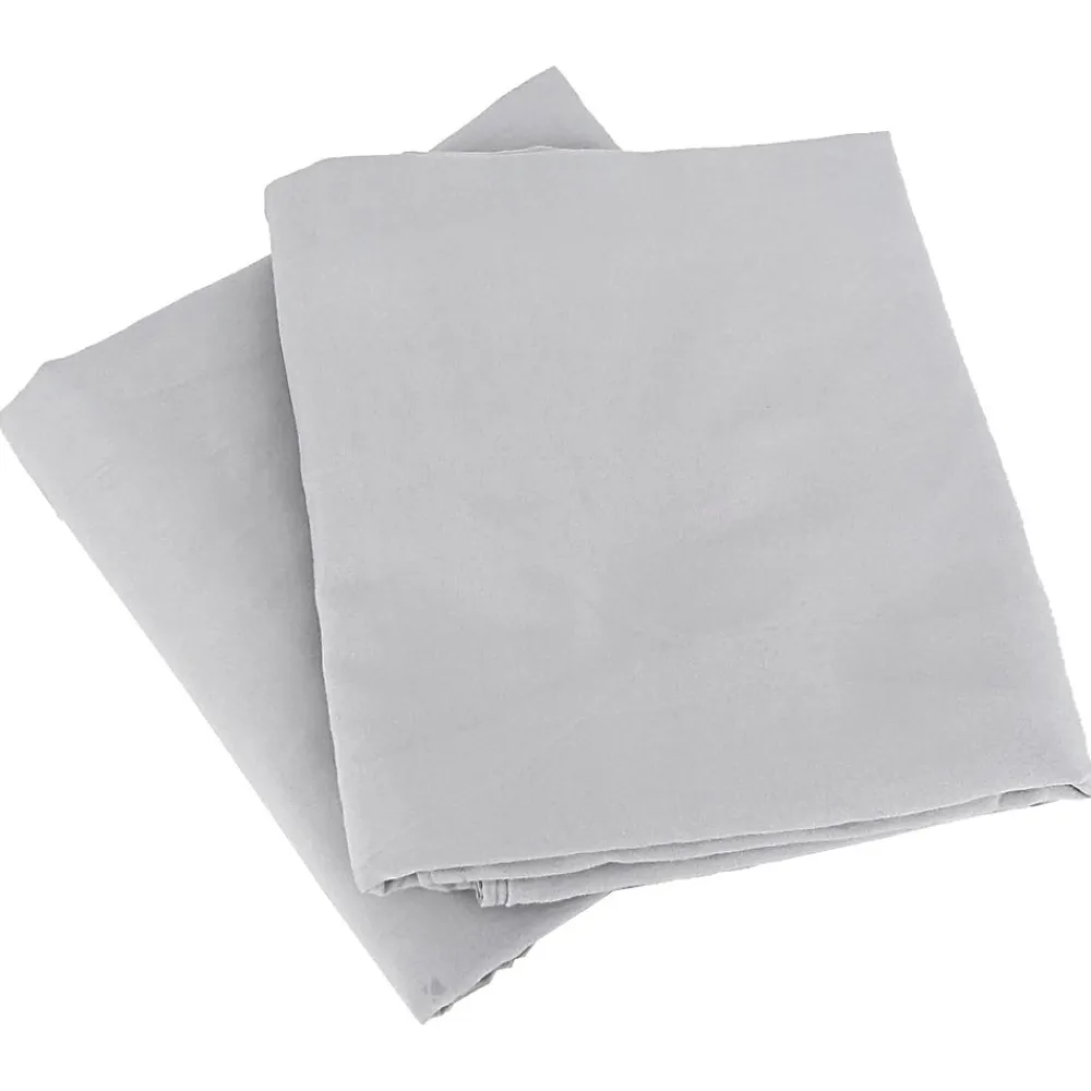 Parure 260x240 cm MILA polyester micro lavée gris perle 3 pièces>Linnea