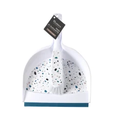Eden Pelle avec rebord en gomme et balayette Terrazzo* Balayette Et Ramasse-Poussière