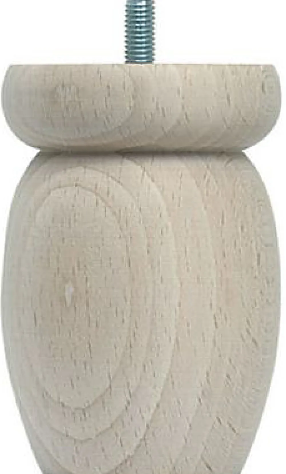 Pied de lit boule H. 100 mm x ø68 mm brut>Bar plus Best