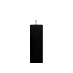 Bellecour Pied de lit carré en bois Noir Hauteur 15 cm (vendu à l'unité)* Pied De Lit