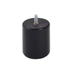 Bar plus Pied de lit cylindrique en hêtre noir H. 8 x Ø6,8 cm* Pied De Lit