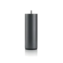 Bellecour Pied de lit cylindrique en métal Noir Hauteur 16 cm (vendu à l'unité)* Pied De Lit