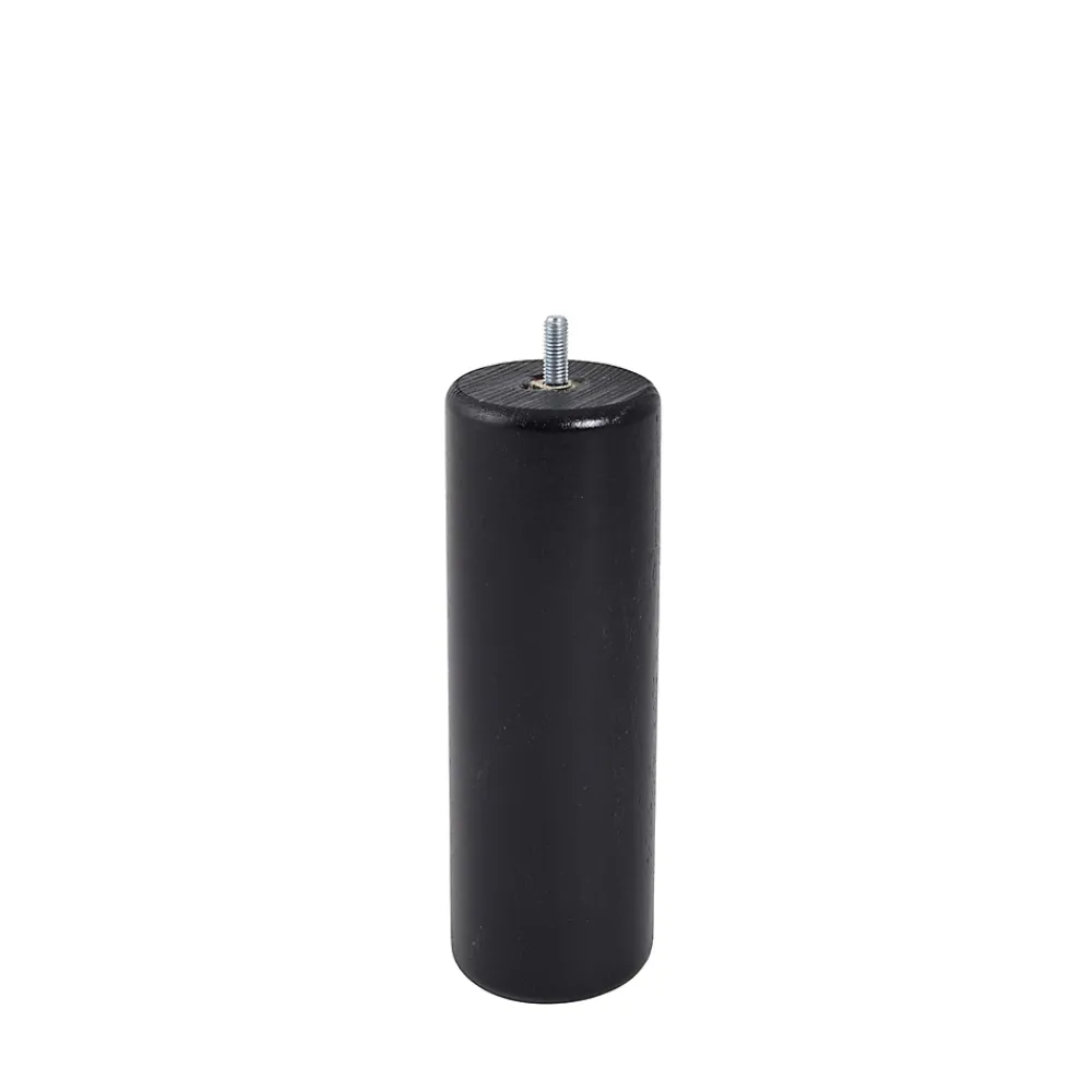 Bar plus Pied de lit cylindrique en hêtre noir H. 20 x Ø6,8 cm* Pied De Lit