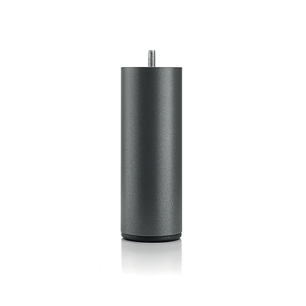 Pied de lit cylindrique en métal Noir Hauteur 20 cm (vendu à l'unité)>Bellecour Outlet
