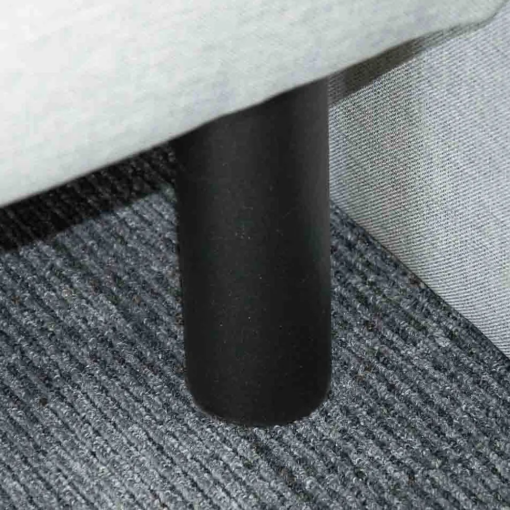 Pied de lit cylindrique en métal Noir Hauteur 20 cm (vendu à l'unité)>Bellecour Outlet