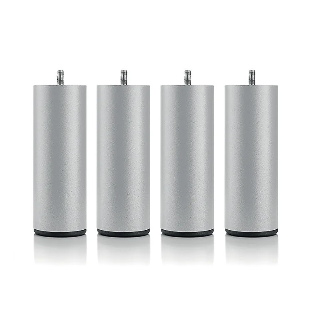 Pied de lit cylindrique en métal Gris Hauteur 16 cm (vendu à l'unité)>Bellecour Sale