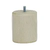 Pied de lit cylindrique H. 80 mm x ø68 mm brut>Bar plus