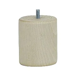 Pied de lit cylindrique H. 80 mm x ø68 mm brut>Bar plus