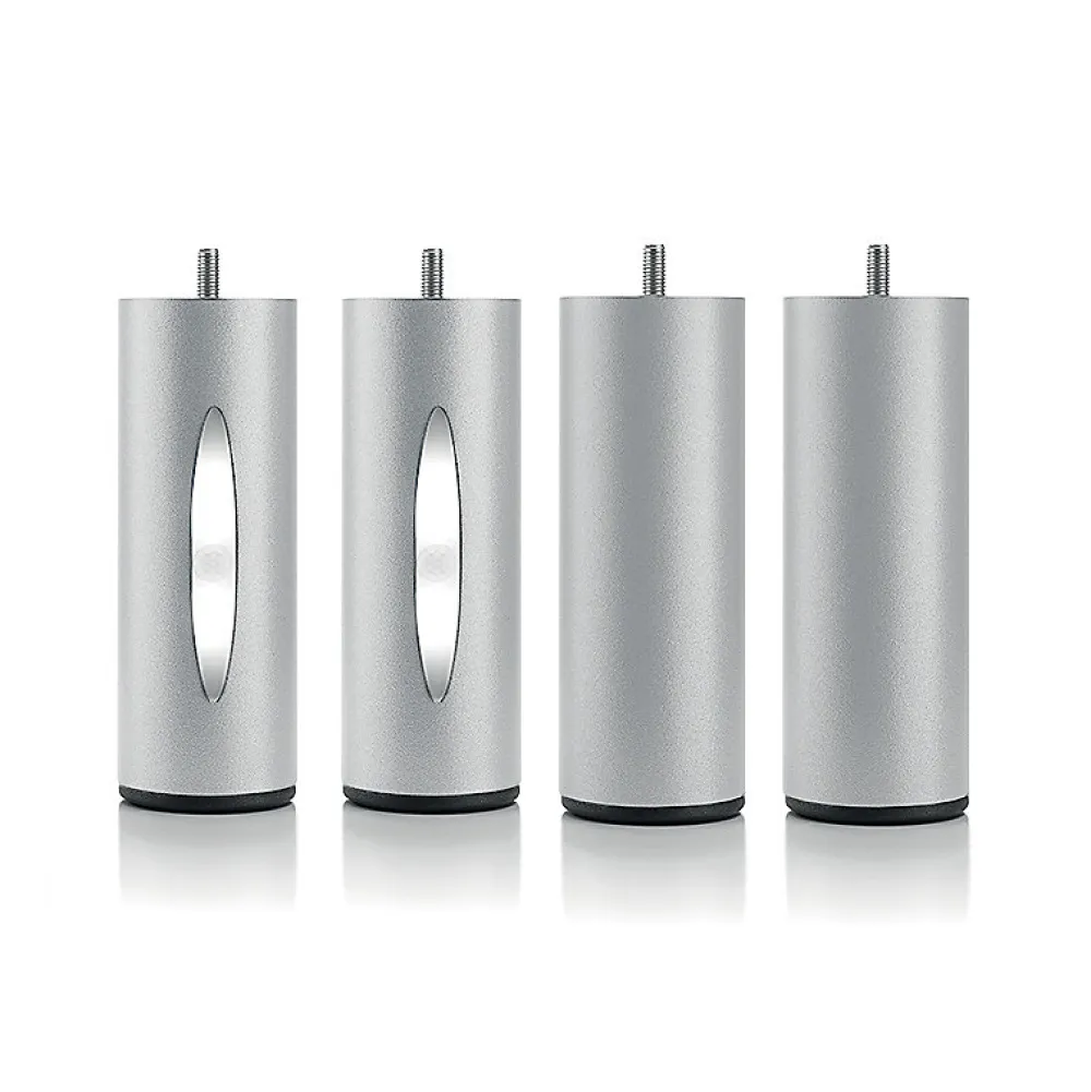 Pied de lit cylindrique lumineux Gris Hauteur 16 cm (vendu à l'unité)>Bellecour Sale