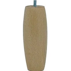 Bar plus Pied de lit olive H. 150 mm x ø58 mm verni* Pied De Lit