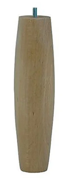 Pied de lit olive H. 250 mm x Ø 68 mm verni>Bar plus Outlet