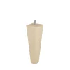 Pied de lit pyramide en hêtre texture bois H. 20 x L. 6 cm>Bar plus Discount