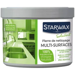 Starwax Pierre de nettoyage multi-surfaces SoluVert 375g* Nettoyant Pour Cuisine|Nettoyant Pour Salle De Bains