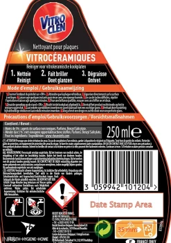 Vitroclen Pistolet nettoyant vitrocéramique et induction 250ml* Nettoyant Pour Cuisine
