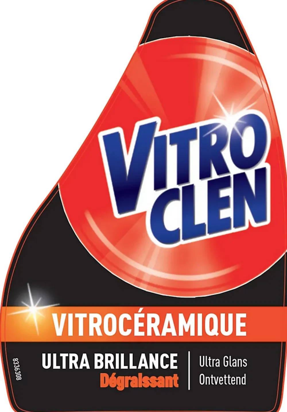 Vitroclen Pistolet nettoyant vitrocéramique et induction 250ml* Nettoyant Pour Cuisine