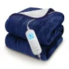 Plaid Chauffant Électrique En Polaire & Sherpa - Bleu Marine>Cosi Home Best