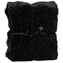 PLAID FOUR TILDE NOIR 130X180 - Atmosphera>Atmosphera Créateur D'Intérieur Outlet
