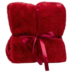 Feeric Lights & Christmas Plaid four tilde rouge 130x180 -* Boutis, Couvre-Lit, Édredon