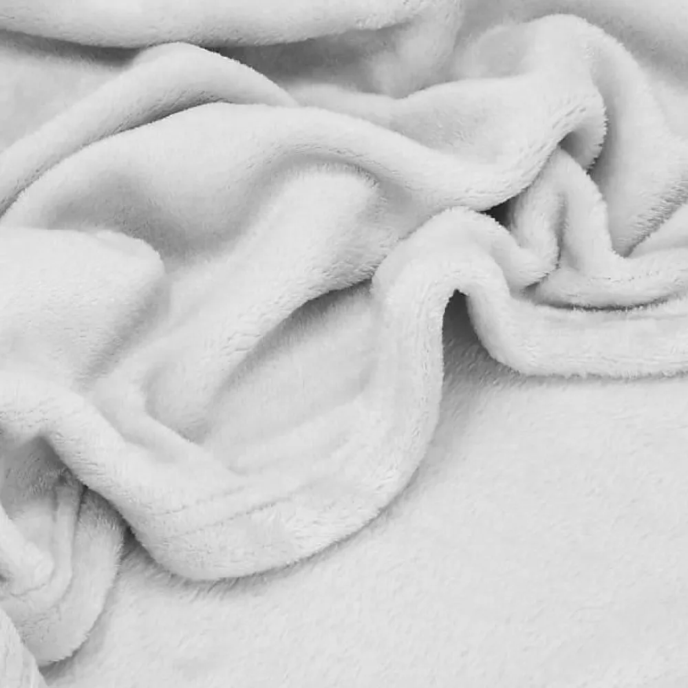 Springos Plaid douillette et douce, couverture épaisse 200 x 220 cm - gris clair* Couverture
