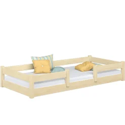 Kobi Plancher lit bas Lila 180x80 cm - bois naturel Montessori*Enfant Lit Enfant