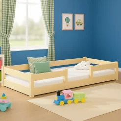 Kobi Plancher lit bas Lila 180x80 cm - bois naturel Montessori*Enfant Lit Enfant