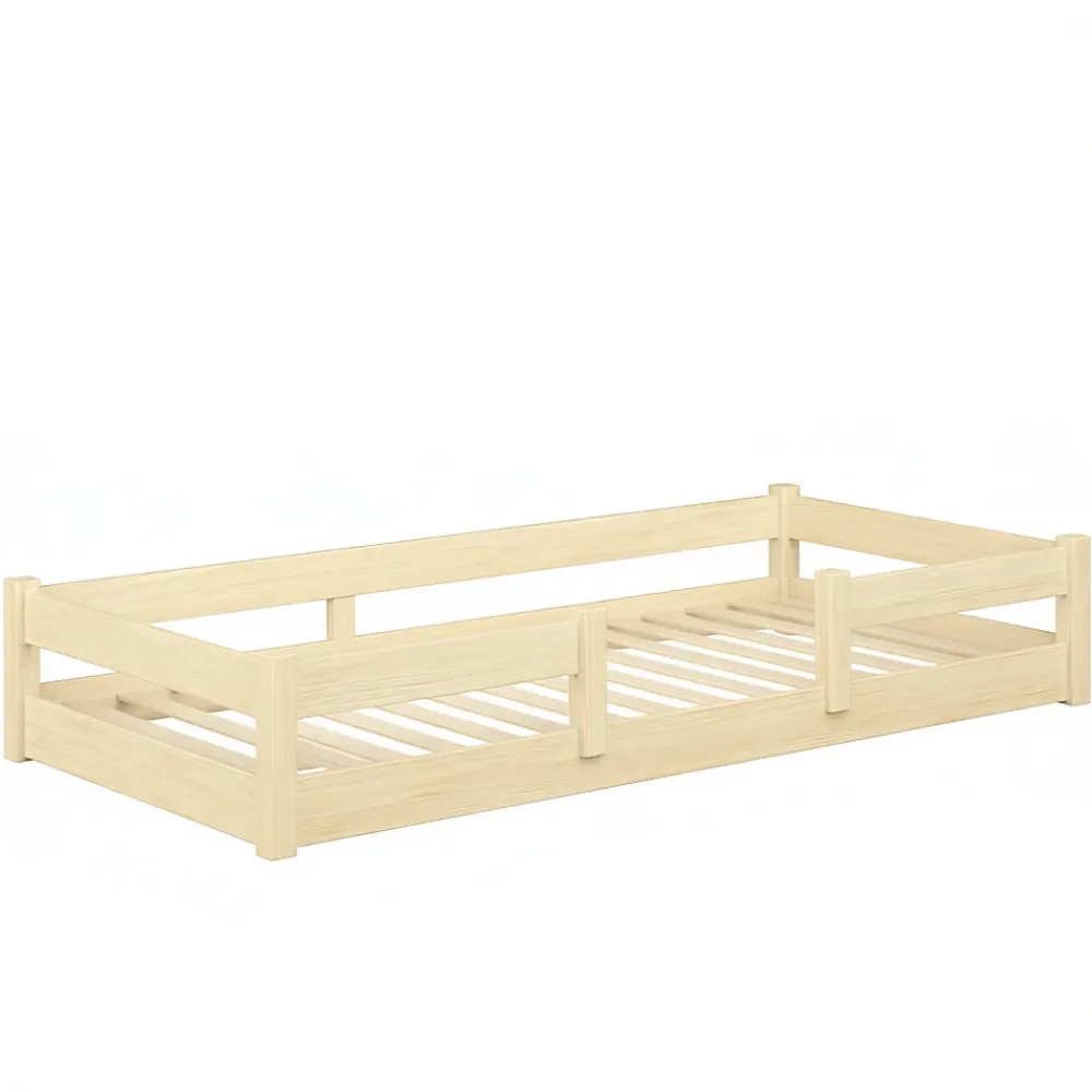 Kobi Plancher lit bas Lila 160x80 cm - Montessori bois naturel*Enfant Lit Enfant