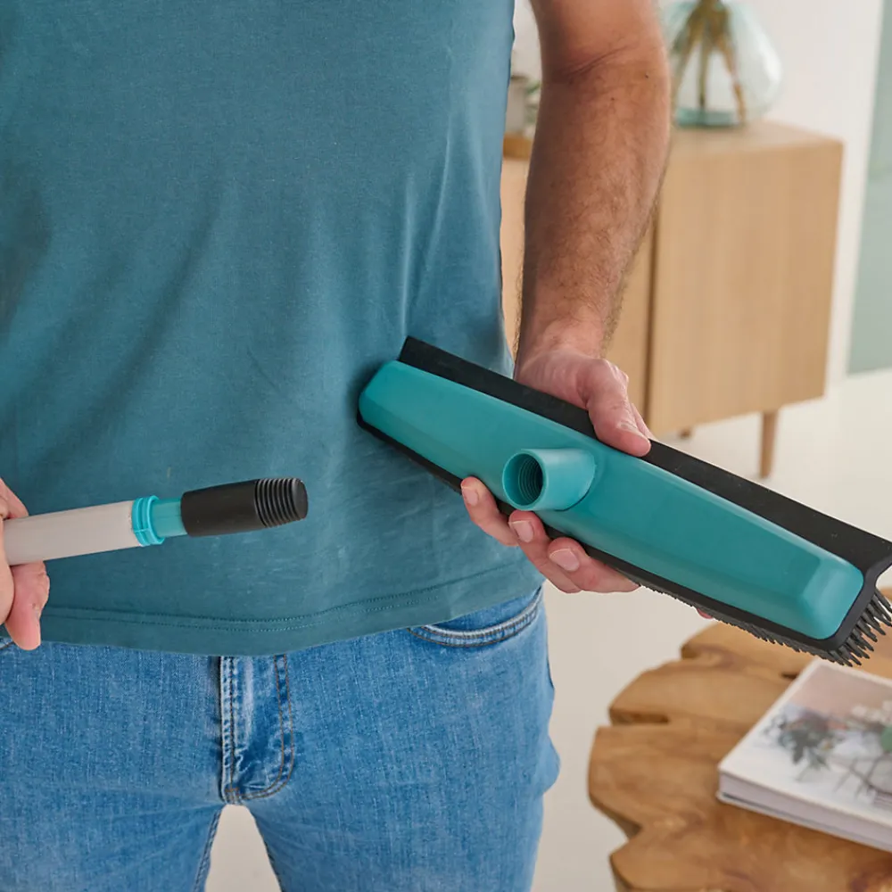 Poignée télescopique plastique et acier L.1,5m>GoodHome Clearance