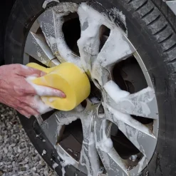 Éponge de nettoyage pour voiture non abrasive L.21 x l.6.5 x ep.11.2 cm* Eponge