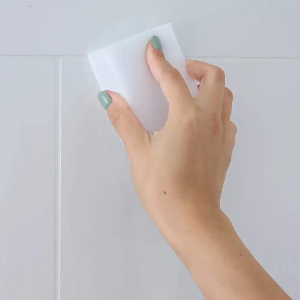Éponge magique blanc L.11 x l.6,5 x Ép.2,5cm vendue par 3 pièces* Eponge