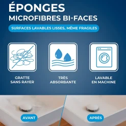 Starwax Éponge microfibres vendue par 2* Eponge