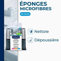 Starwax Éponge microfibres vendue par 2* Eponge