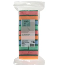 Éponge synthétique à récurer multi-usages L.13 x l.8,4 x ep.2,4 cm multicouleur vendue par 20 pièces* Eponge