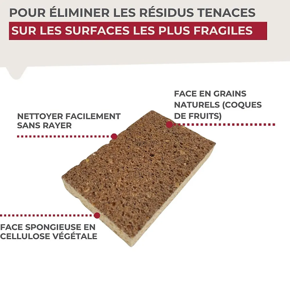 Éponge Végétale Multi-Surfaces fragiles Fackelmann Tecno* Eponge