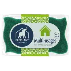 Éponges grattantes multi-usages x3>Elephant New