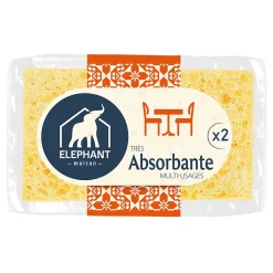 Elephant Éponges très absorbantes multi-usages x2* Eponge