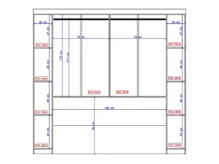 Pont de lit - 6 portes - Avec armoires et rangements - L216,5 cm - Blanc - ANTERO><noscript><img width=
