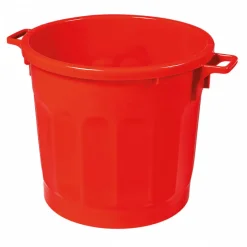 Poubelle ronde tri sélectif 75 L - rouge>Gilac Hot