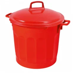 Poubelle ronde tri sélectif 75 L - rouge><noscript><img width=