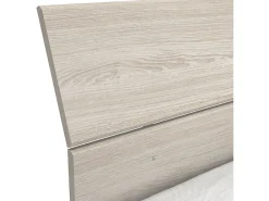 PRICY Lit 140x190/200cm - Decor Chene shannon - L 145 x P 205 x H 79 cm><noscript><img width=