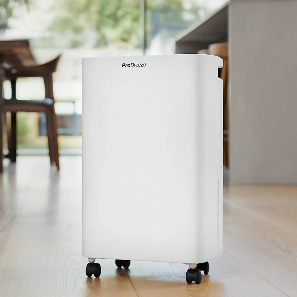 Déshumidificateur compact 12ljour avec design élégant pour pièces jusqu'à 20 m²>Pro Breeze Clearance