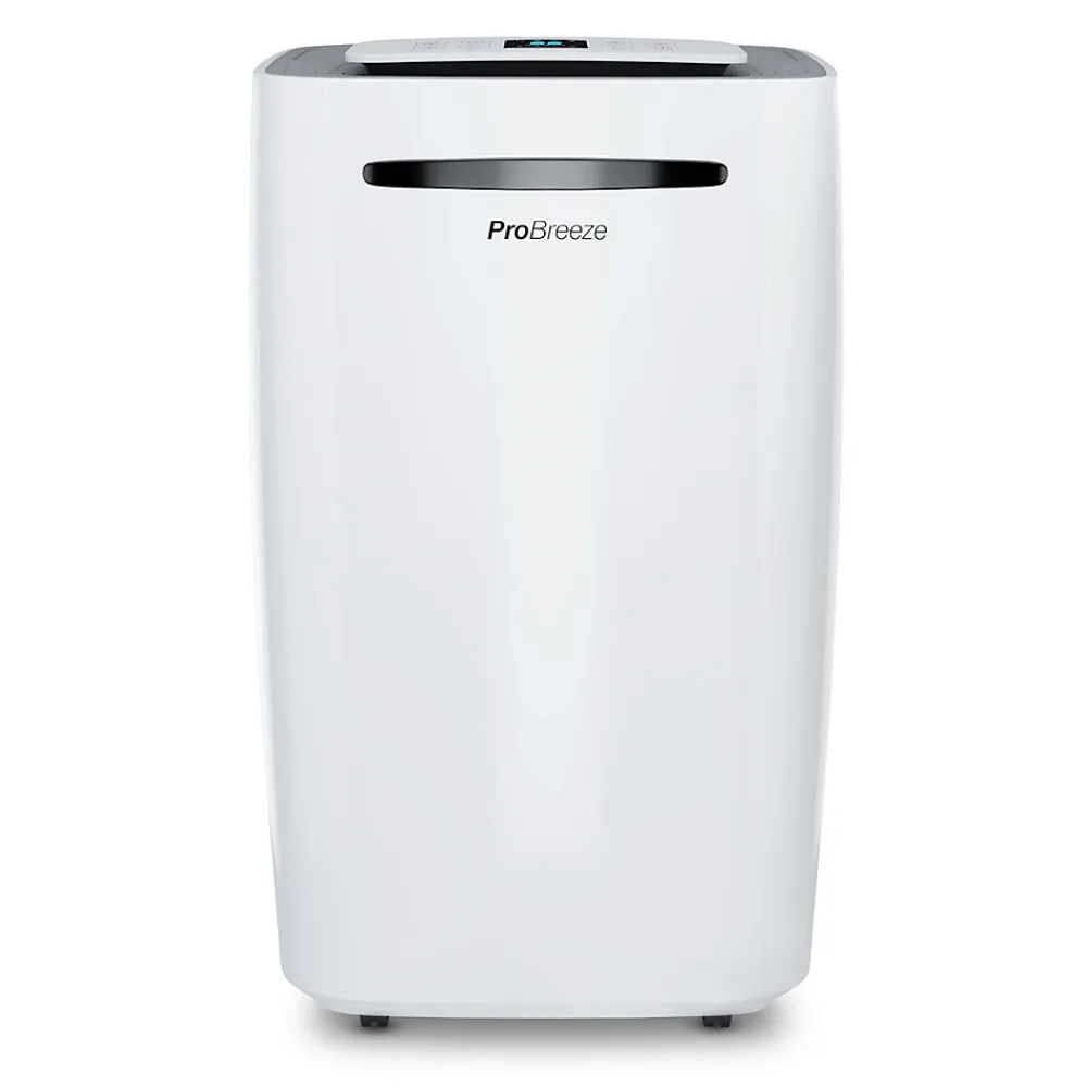 Pro Breeze Déshumidificateur portable 20l pour pièce jusqu'à 30 m², avec 4 modes, drainage continu* Déshumidificateur D'Air